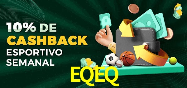 10% de bônus de cashback na EQEQ