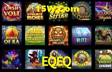 Tela de boas-vindas e lobby de jogos do aplicativo EQEQ